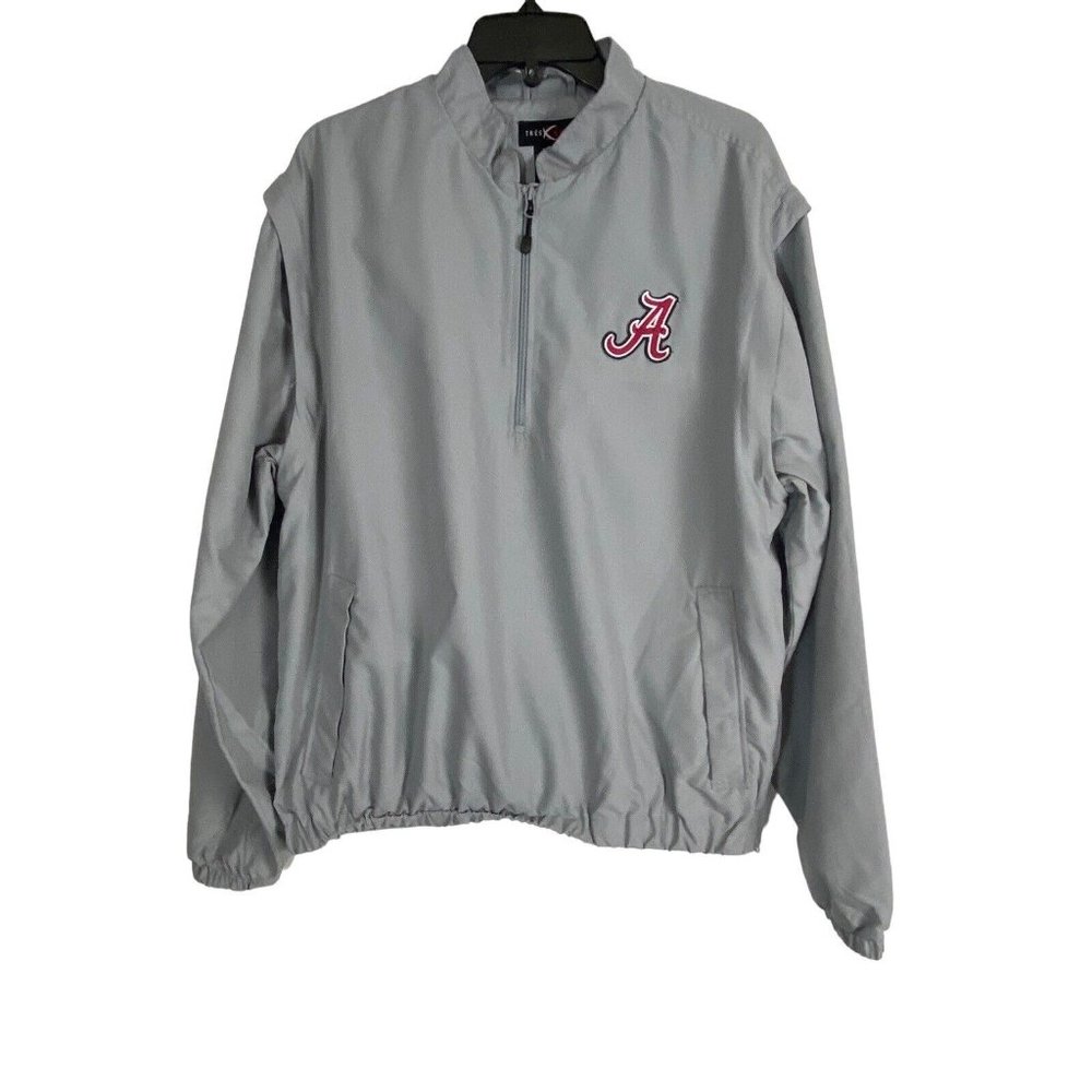 Tres Bien Mens Jacket Size Large Alabama Crimson Pocket Removable Sleeves